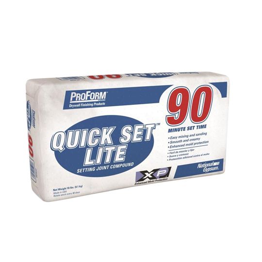 National Gypsum ProForm Quick Set Lite Setting Compound - 90 Minutes Setting Time - 18 Lb. Bag