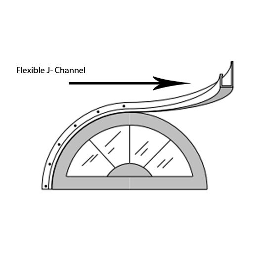Mastic 1-1/4" Flexible J-Channel — ACOMVJ12552