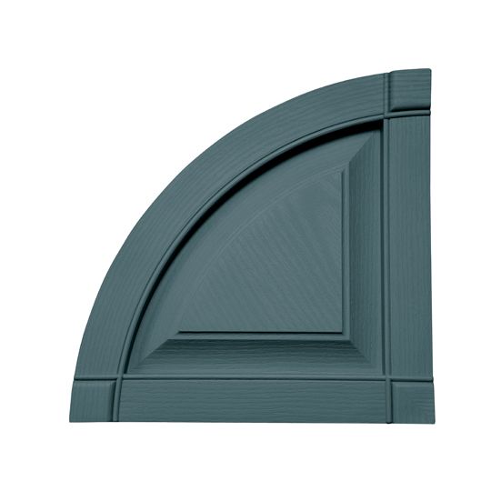 Mid-America Raised Panel Quarter Round Arch Top for Standard Raised Panel Shutters — MABATP14WB