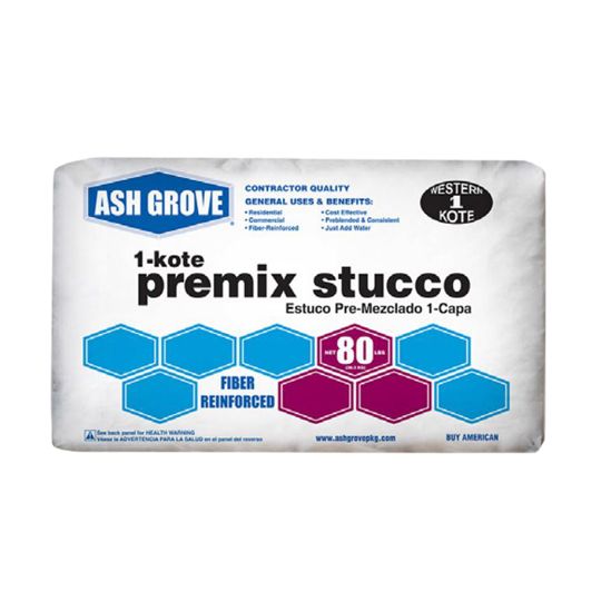 Ash Grove Packaging Corp. 1-Kote Pre-Sanded Stucco