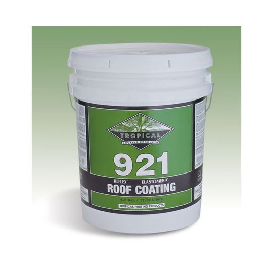 Tropical Roofing Products 921 Reflex Elastomeric Roof Coating - 5 Gallon Pail — Adhesives, Caulks & Sealants — TRO921G5G