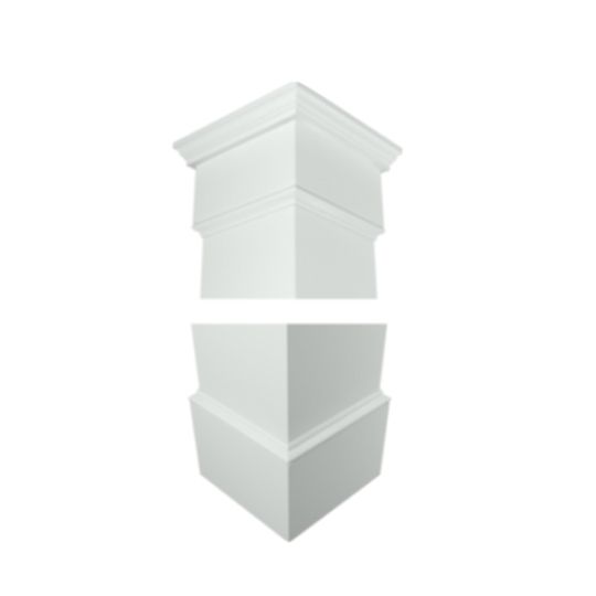 Royal Building Products 8" Traditional Cap & Base Set