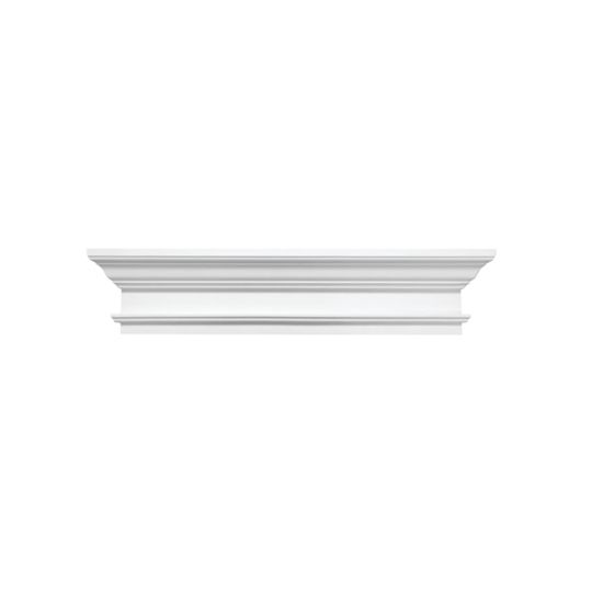 Fypon Molded Millwork 9" x 40" Window Crosshead with Trim Strip