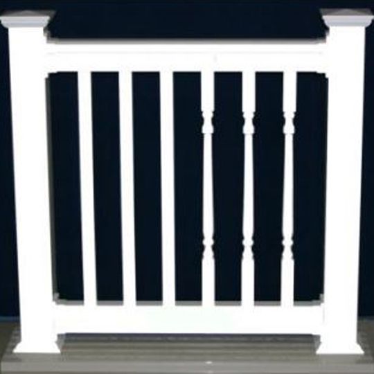 Phoenix Manufacturing 10' Extra Aluminum Level Square Baluster Kit