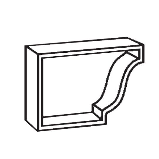 Berger Building Products 5" K-Style Left Painted Aluminum End Cap — BBP5ENLHE
