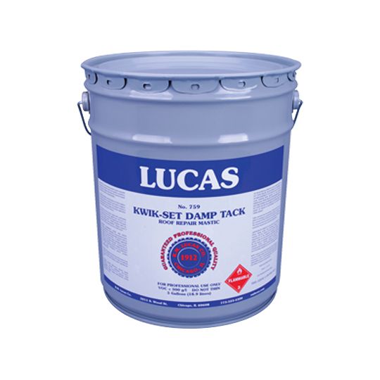 RM Lucas Kwik-Set Damp Tack - 5 Gallon Pail
