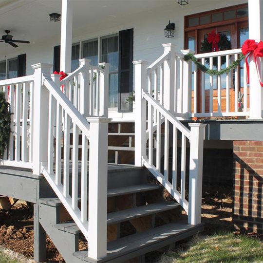 Color Guard Railing Systems 36" x 8' Savannah Vinyl Stair Rail