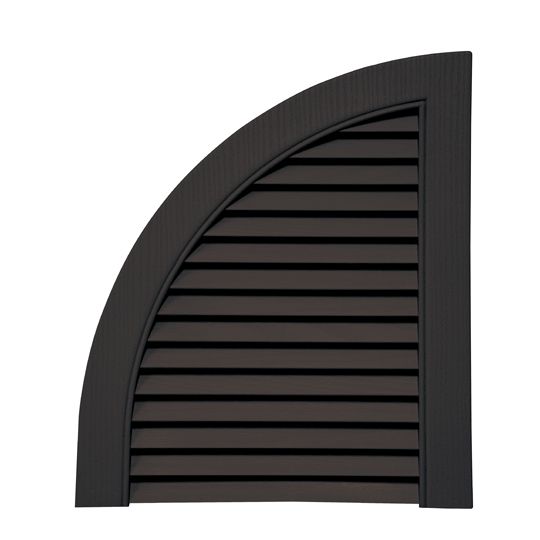 Mid-America Open Louver Quarter Round Arch Top for Standard Louver Shutters — MABATL14MB