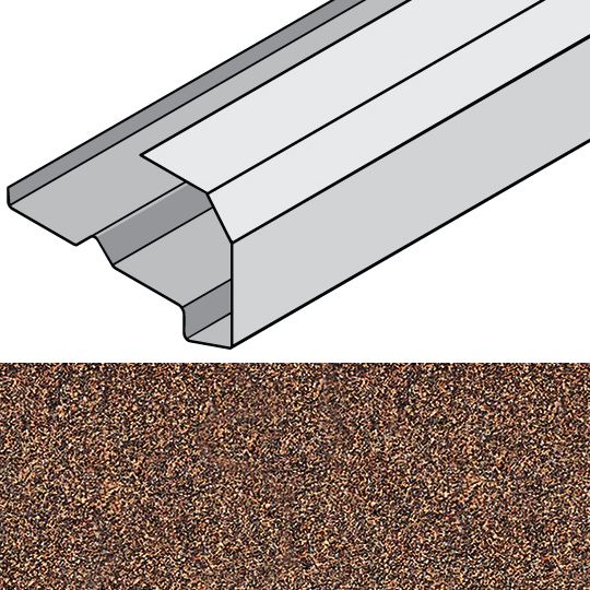 Unified Steel 1-1/2" x 2-1/2" x 79" Rake Channel — Metal Roofing — BORRCHBC112