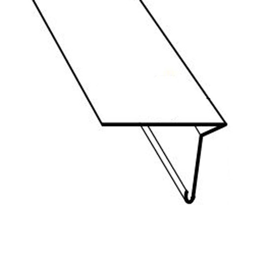 Gentek Aluminum 0° Roof Edge — Flashings — GTKDRPEDBR310