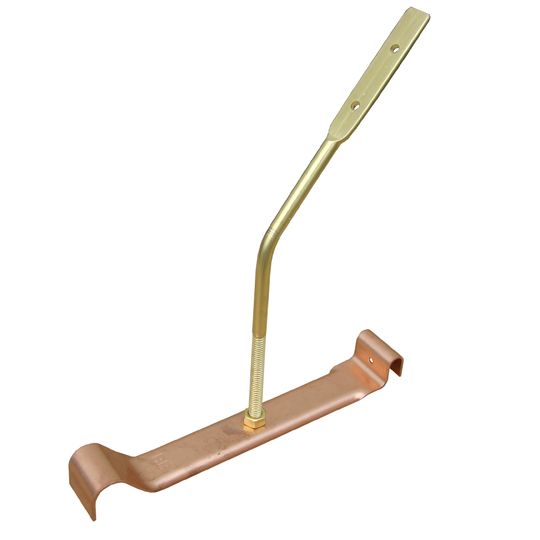 Berger Building Products 8" Half Round Copper Regal Single Bead Bar Hanger