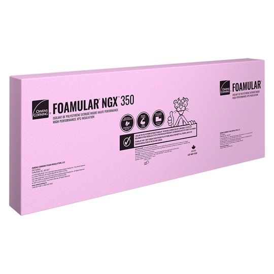 Owens Corning Foamular NGX F350 Rigid Foam Board Insulation — OCFXF3503024SLCV