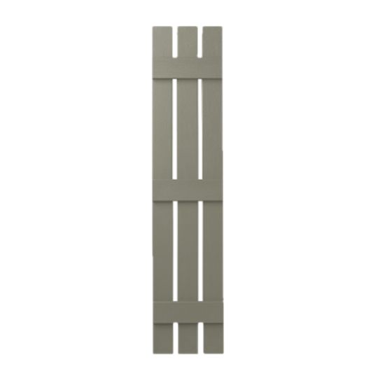 Mastic 12" x 51" Board & Batten Standard 3-Board Shutters - Open Style — ACOVIN3O125152