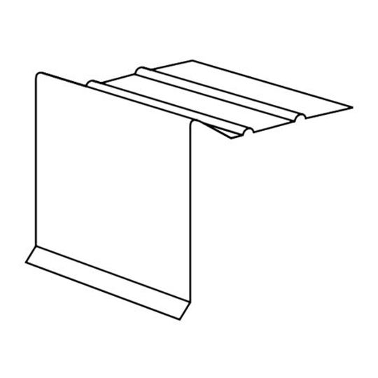 Berger Building Products .016" H6F Painted Aluminum Slag Stop — Commercial Accessories — BBPH6FWA6