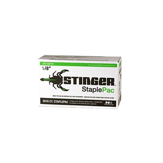 National Nail 5/8" Stinger StaplePac - Box of 2,000