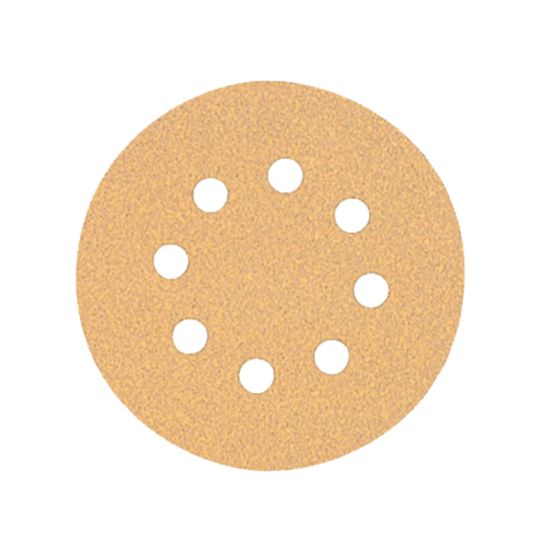 DeWalt 5" 8 Hole 80 Grit Hook & Loop Random Orbit Sandpaper Discs - Pack of 5