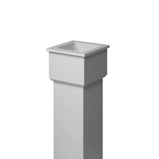Fypon Molded Millwork 10" x 96" Premium Select PVC Flat Panel Column Wrap Kit