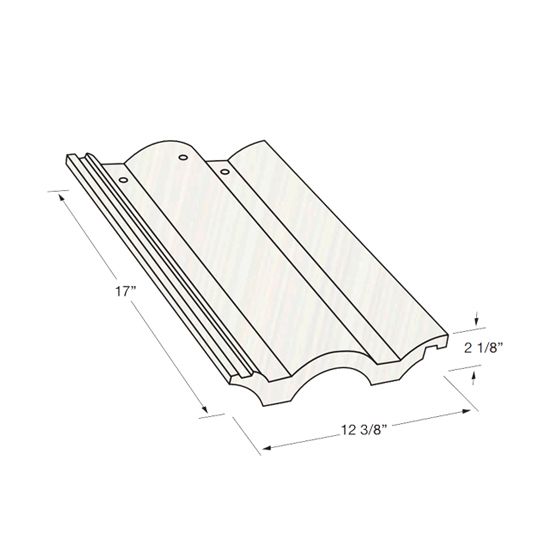 Eagle Roofing Products 12-3/8" x 17" Malibu Field Tile — EGL2424