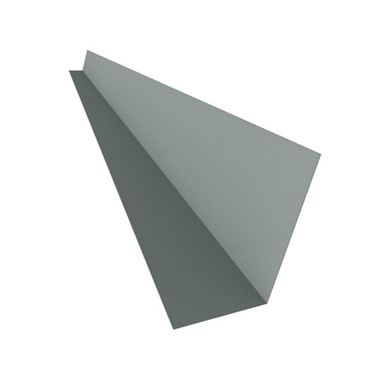 Able Sheet Metal 26 Gauge x 3" x 5" 110° Roof To Wall Flashing