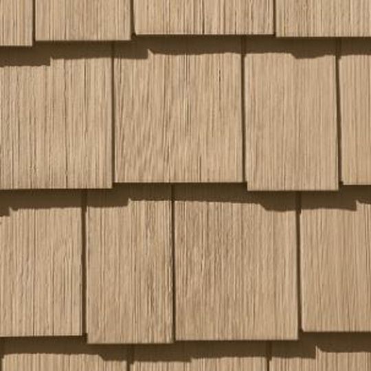 CertainTeed Siding Cedar Impressions Double 7" Staggered Perfection Polymer Shingle Siding - Cedar Grain Finish — CERCID7SGBU