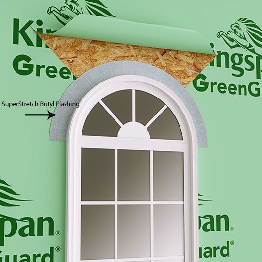 Kingspan Insulation 9" x 75' GreenGuard SuperStretch Butyl Flashing