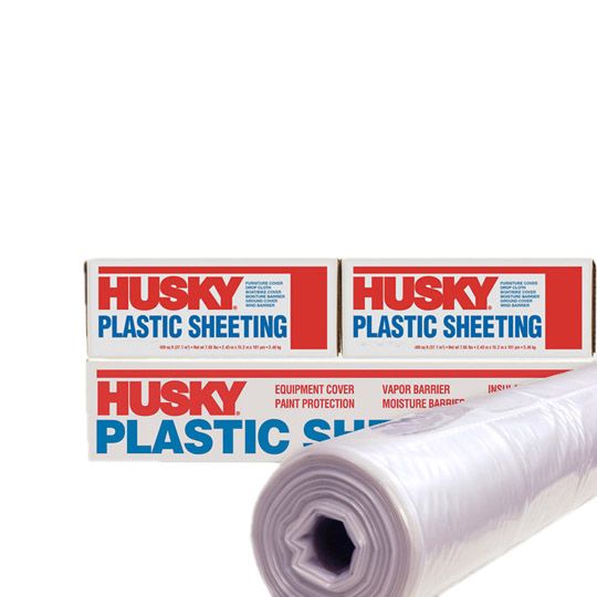 Husky .31 mil x 9' x 400' Painter's Plastic Sheeting