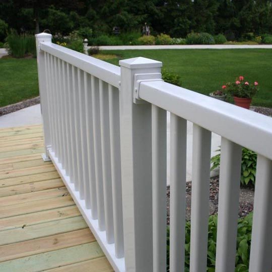 Color Guard Railing Systems 42" x 10' Savannah Straight Vinyl Rail