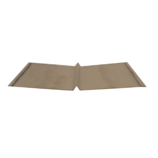 Verde Industries 26 Gauge x 24" 1-Rib Metal Valley Flashing with Hem — Flashings — VEIV1R24BLK