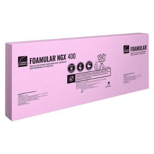Owens Corning Foamular NGX F400 Rigid Foam Board Insulation — OCF400448NGX
