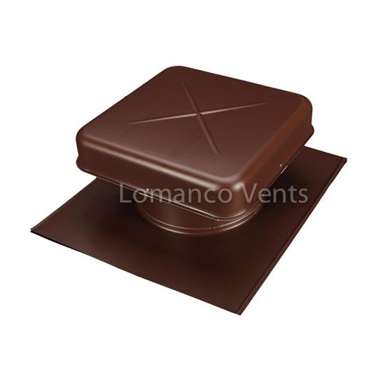 Lomanco 600-S Aluminum Pan Static Tall-Throat Roof Louver — Ventilation and Drainage — LOM600SBL