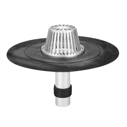 GAF M-Weld Standard Aluminum M-Drain - APP Smooth Flashed for New Construction — Ventilation and Drainage — GAFMWMDNCAPP4