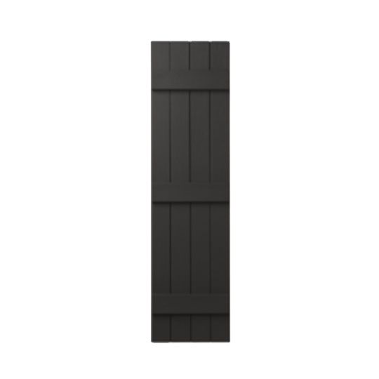 Mastic 15" x 43" Board & Batten Standard 4-Board Shutters - Closed Style — ACOVIN4C1543PE
