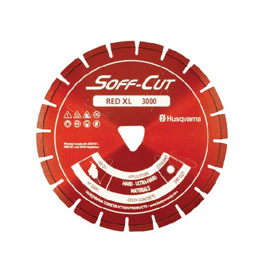 Husqvarna 6" x .1" Soff-Cut Red XL6-3000 Diamond Blade