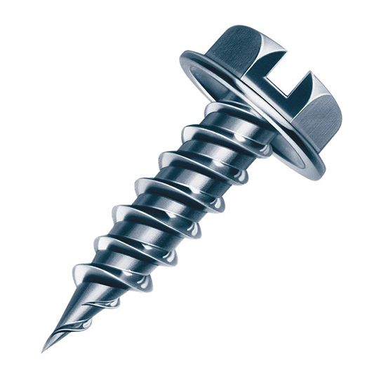 Malco #10 x 3/4" Hex Washer Zip Screws - Box of 1000