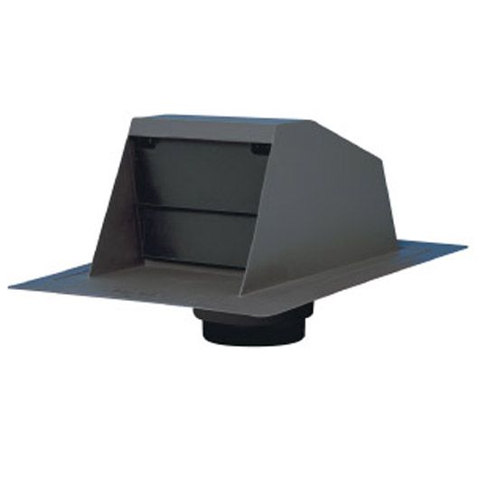 Duraflo Rangehood Exhaust Vent & Attached Collar — Ventilation and Drainage — DUF6020BL