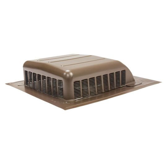Air Vent Airhawk Galvanized Slant Black Static Vent — Ventilation and Drainage — AIRRVGL50BR