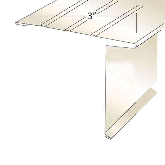 Quality Aluminum Products 2" x 3" Open Drip Edge