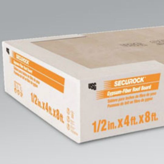 Johns Manville Securock Gypsum-Fiber Roof Cover Board — Roofing Insulation — JMC58SR4GF