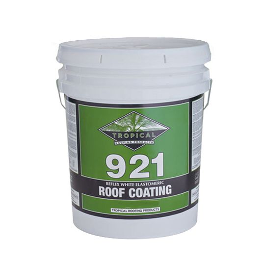 Tropical Roofing Products 914P Eterna-sil Premium 100% Silicone Roof Coating - 1 Gallon Can — Adhesives, Caulks & Sealants — TRO914PWHT1G