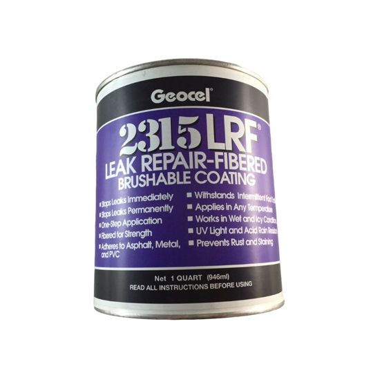 Geocel 2315 Leak Repair-Fibered Brushable Coating - 1 Quart Can — GEO2315WHQ