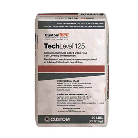 Custom Building Products TechLevel 125 Self-Leveling Underlayment - 50 Lb. Bag