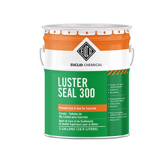 Euclid Chemical Luster Seal 300 Solvent-Based, Pure Acrylic Cure & Seal for Concrete - 5 Gallon Pail