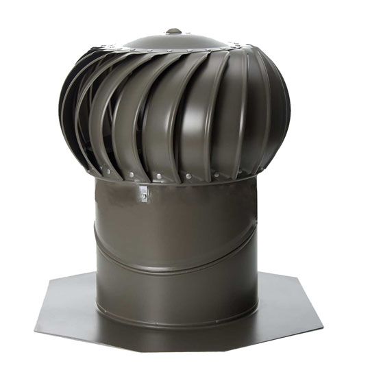 Lomanco 12" Whirlybird Tile Roof Internally Braced Turbine Ventilator — LOMBIB12TI