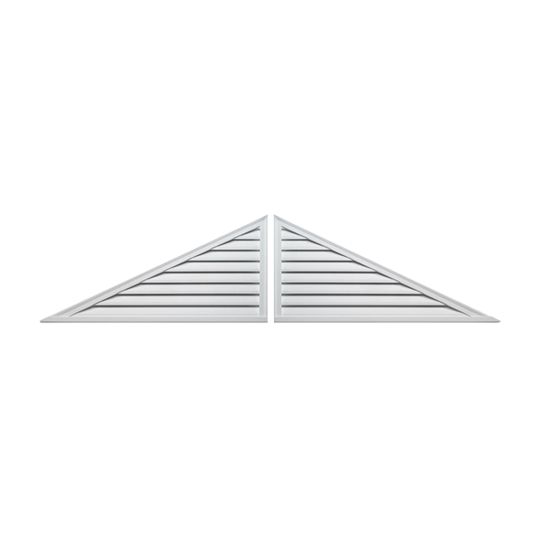 Fypon Molded Millwork 120" x 30" Triangle Louver