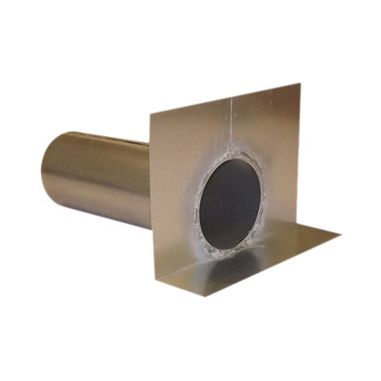 Verde Industries 26 Gauge x 4" x 12" Round Scupper