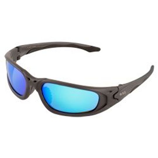 ERB Industries Model 18017 Exile Mirror Safety Glasses Gray Blue