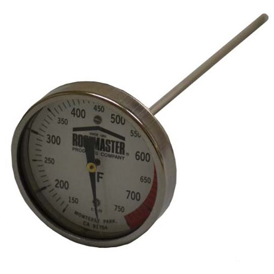 Roofmaster 3" Dial Thermometer with 12" Stem - 1/2" Npt