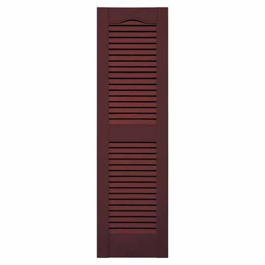 Mid-America Standard Cathedral Top Open Louver Shutter — MABLSBX60