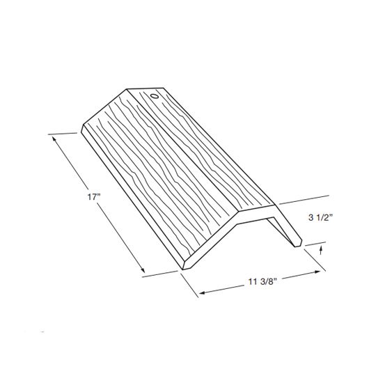 Eagle Roofing Products 11-3/8" x 17" Ponderosa Ridge Tile — EGLSH9713RISCA
