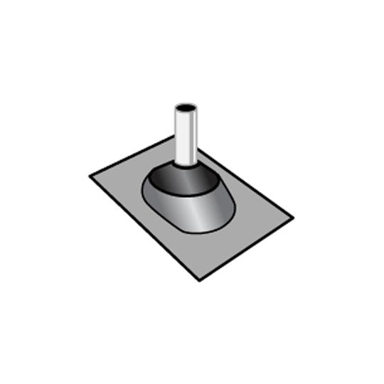 Construction Metals 1-1/4" to 3" Adjustable Pipe Flashing 3-N-1